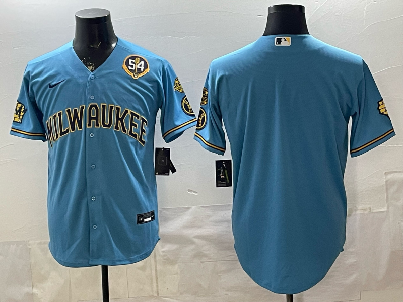Men 2026 Milwaukee Brewers blank blue Game Nike MLB Jersey 0403001->milwaukee brewers->MLB Jersey